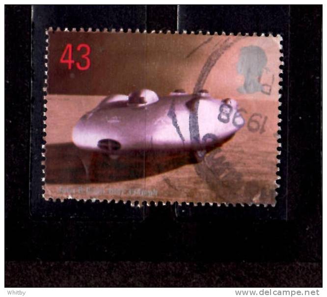 Great Britain 1998 43p Land Speed Records #1832  Paper Residue - Unclassified