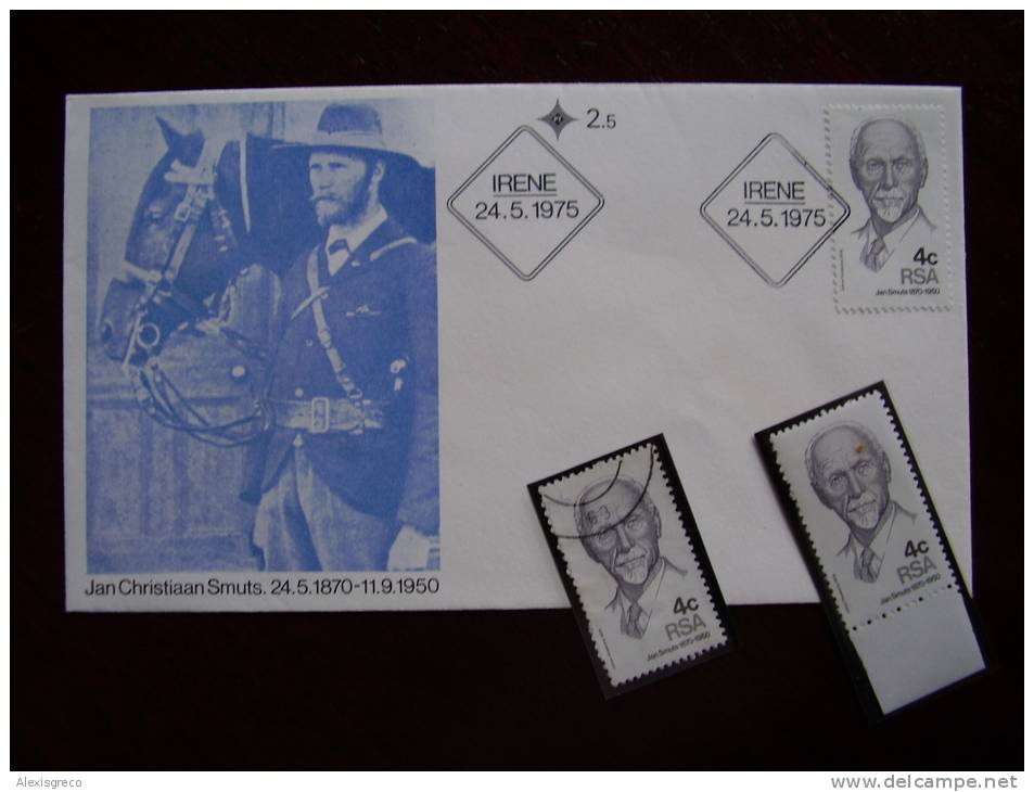 SOUTH AFRICA 1975 JAN SMUTS Commemoration Issue Of 24th.May. - Other & Unclassified