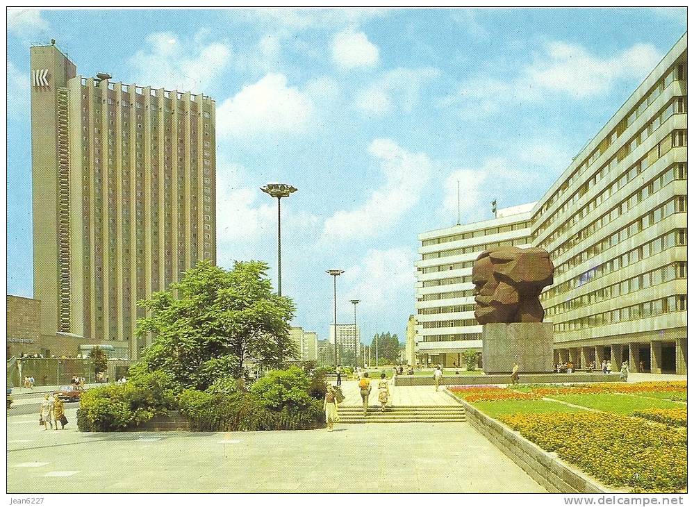 Karl-Marx-Stadt (Chemnitz) - Karl-Marx Allee Mit Hotel Kongress - Chemnitz (Karl-Marx-Stadt 1953-1990)