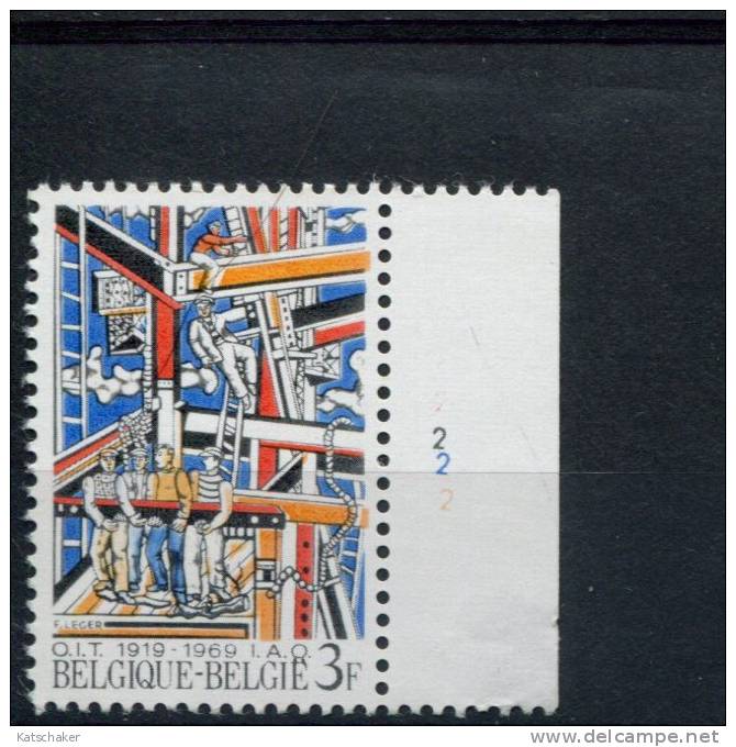 BELGIE POSTFRIS MINT NEVER HINGED OCB 1497 MET PLAATNUMMER START AAN POSTPRIJS - 1961-1970