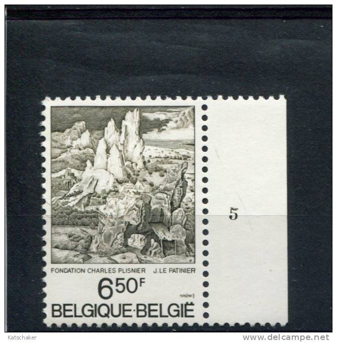 BELGIE POSTFRIS MINT NEVER HINGED OCB  1830 PLAATNUMMER START AAN POSTPRIJS - 1971-1980