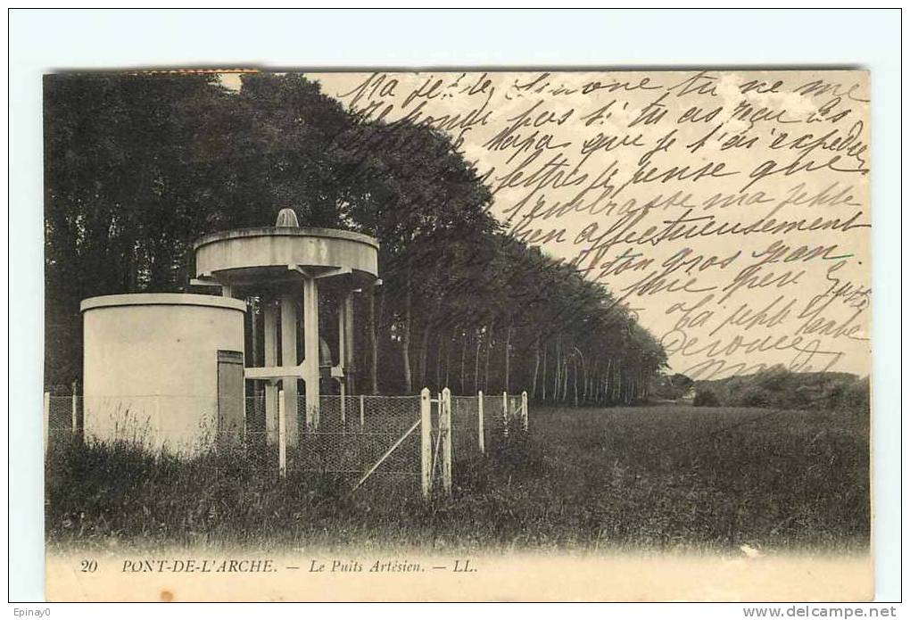 B - 27 -  PONT DE L´ARCHE - Le Puits Artésien - - Châteaux D'eau & éoliennes