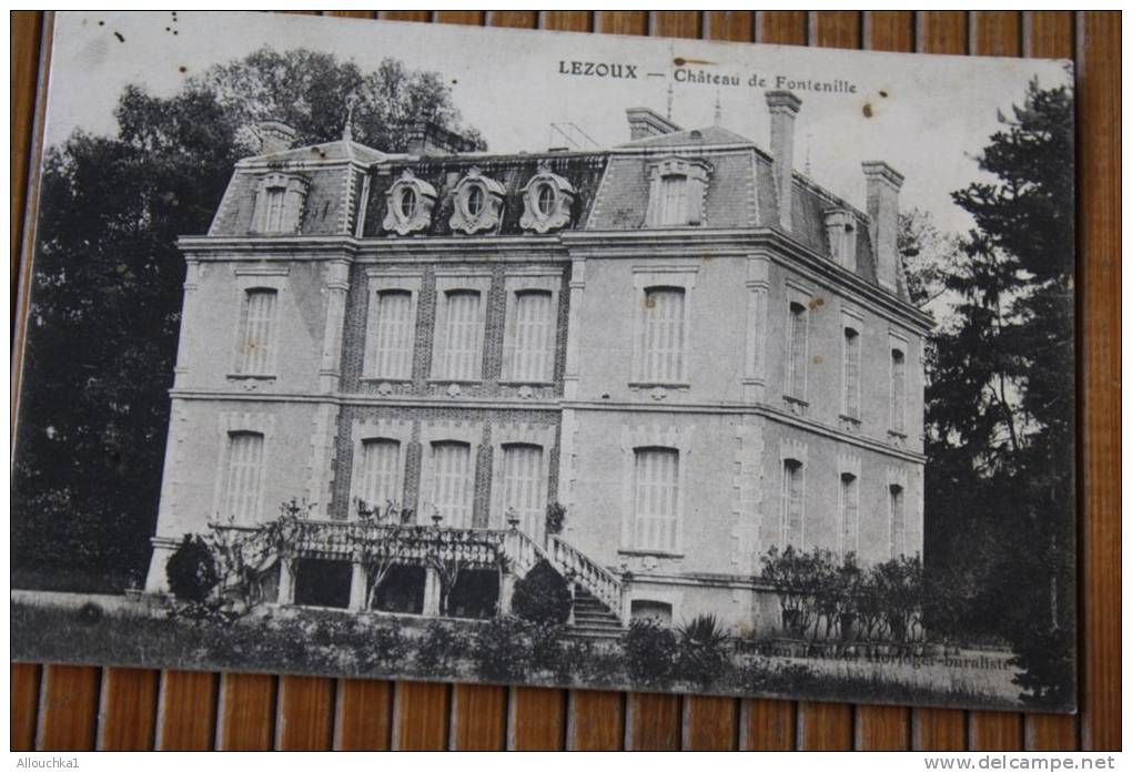 CPA: De Lezoux — Château De Fontenille Puy-de-Dôme 63 -pour Frontignan 34 - Lezoux