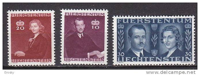 Q1929 - LIECHTENSTEIN Yv N°186/88 ** - Nuevos