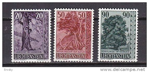 Q1972 - LIECHTENSTEIN Yv N°339/41 ** ARBRES - Neufs