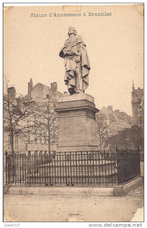 Statue D´Anneessens à Bruxelles - Berühmte Personen