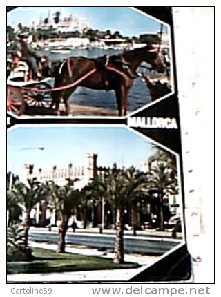 MALLORCA  CARROZZELLA  CARROZZA CAVALLI HORSES VB1975 DO4946 - Taxis & Droschken