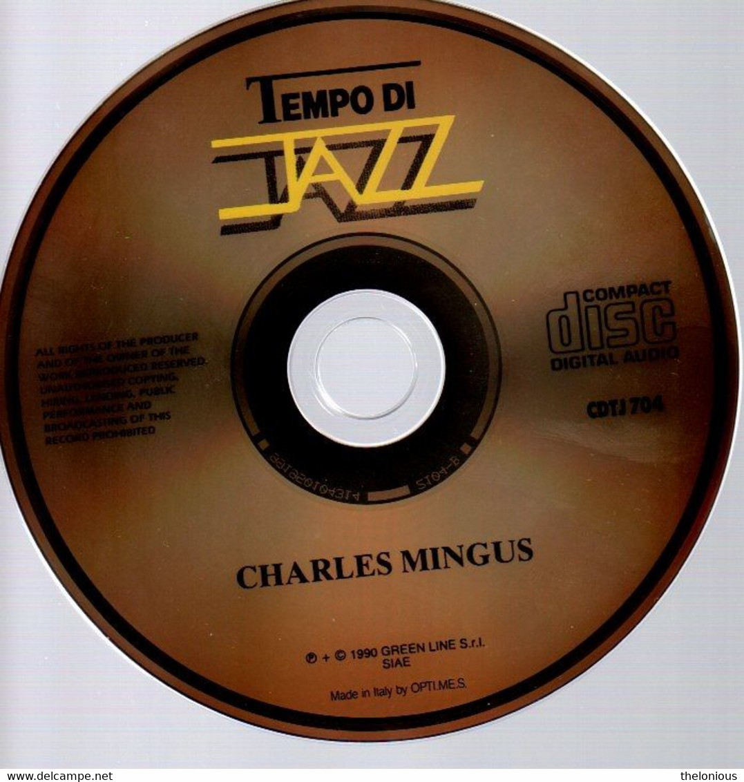 # CD: Charles Mingus – Charles Mingus - Tempo Di Jazz CDTJ 704 - Jazz