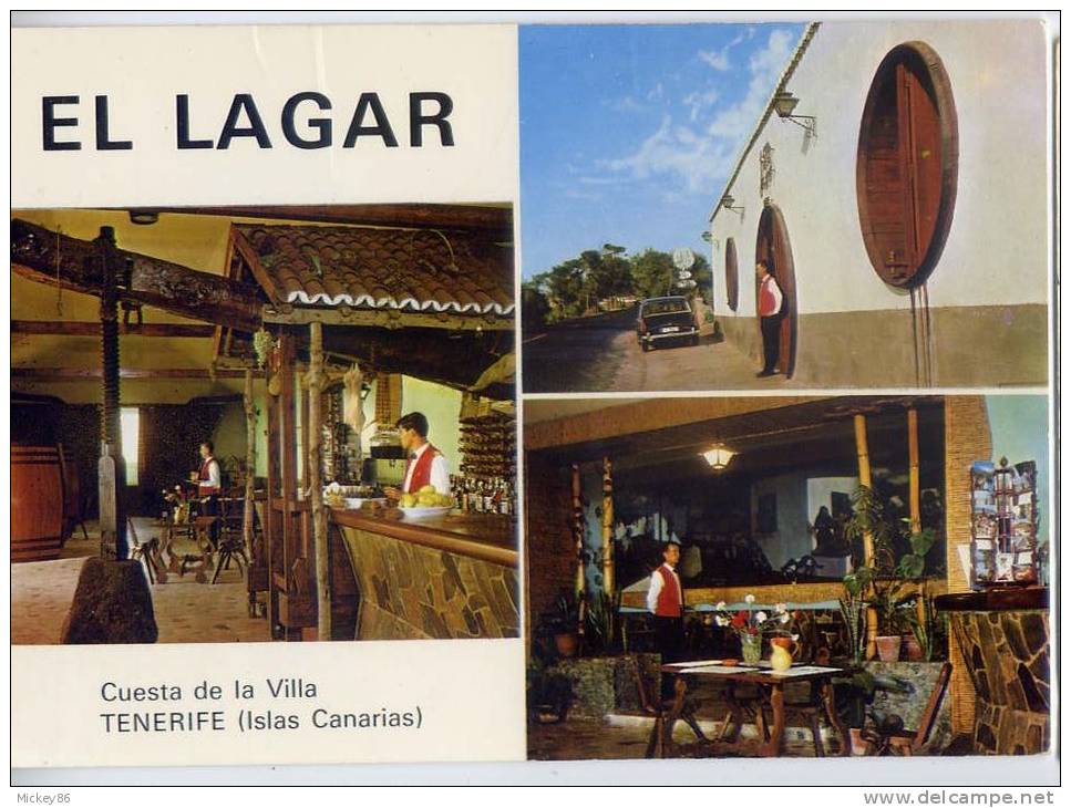 Espagne--TENERIFE--SANTA  URSULA---El Lagar--Cuesta De La Villa (restaurante Tipico)  éd  Villar - Tenerife