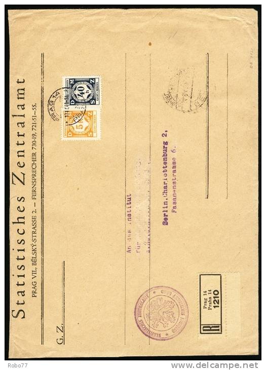 1941 Bohemia &amp;  Moravia Cover. Praha 14, 13.IX.41. Sent To Berlin. (D03069) - Storia Postale