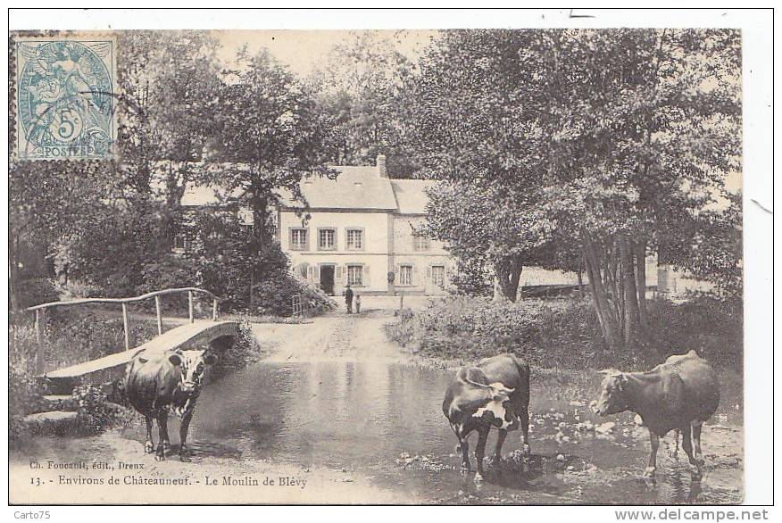 Architecture - Moulin à Eau - Moulin De Blévy - Agriculture - Molinos De Agua