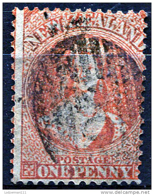 NEW ZEALAND 1863-64 Wmk Star Perf.13 Carmine - Sc.16 Or Sc.27C Used (perfect) Rare - Used Stamps