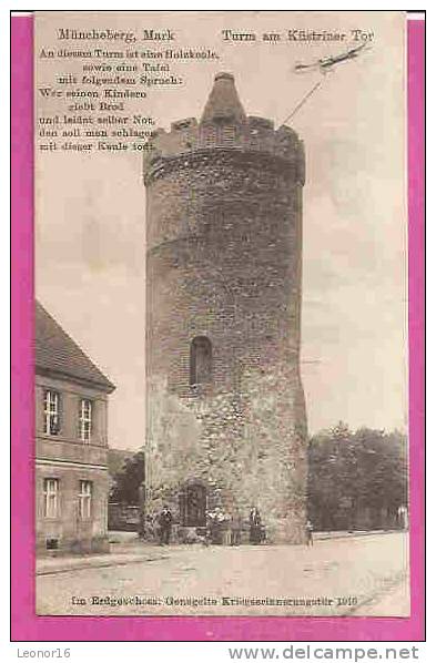 MÜNCHEBERG   -   ** TURM Am KÜSTRINER TOR **   -   VERLAG : Phot. R. WERNER Aus Müncheberg - Muencheberg