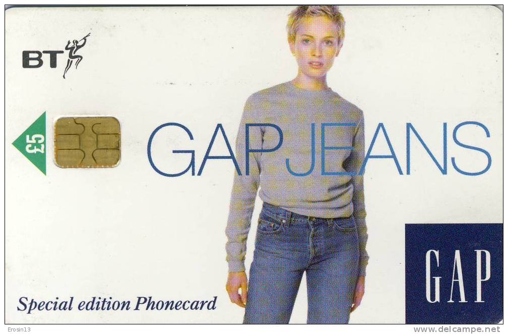 TELECARTES - ROYAUME-UNI -UK_BT BCC106 Gap II Jeans 5 Gpt2 Tres Bon Etat - BT Allgemeine