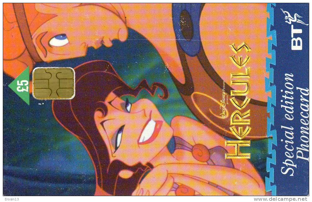 TELECARTES - ROYAUME-UNI - Série Hercules : Hercules Et Megara ., £5 , Utilisée, TBE - BT Algemeen