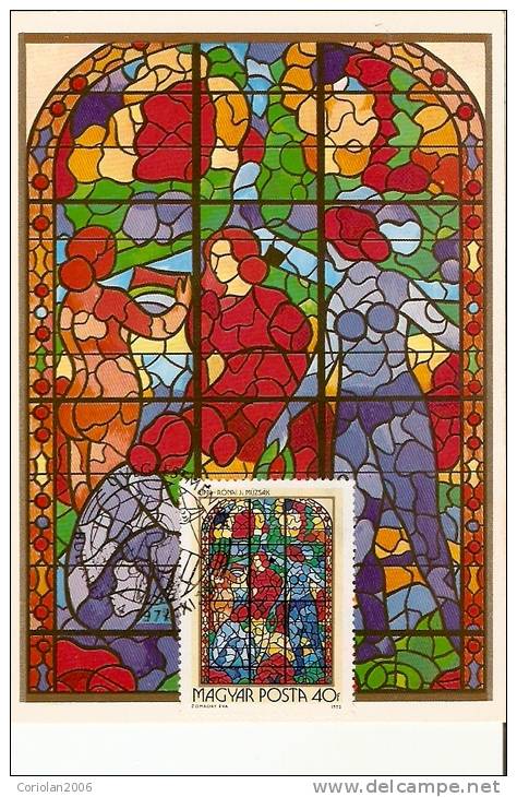 Hungary / Maxi Card / Muses - J. Rippl-Ronai - Glas & Brandglas