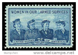 1952 USA Women In Our Armed Services Stamp Sc#1013 Marines Army Navy Air Corps Martial - Other & Unclassified