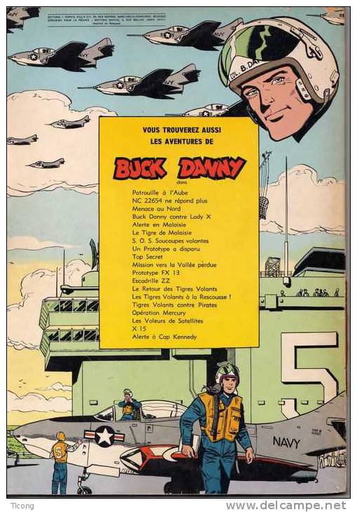BD BUCK DANNY -  UN AVION N EST PAS RENTRE DE CHARLIER HUBINON - RARE EDITION BELGE DE 1966  ( VOIR LES SCANNERS ) - Buck Danny