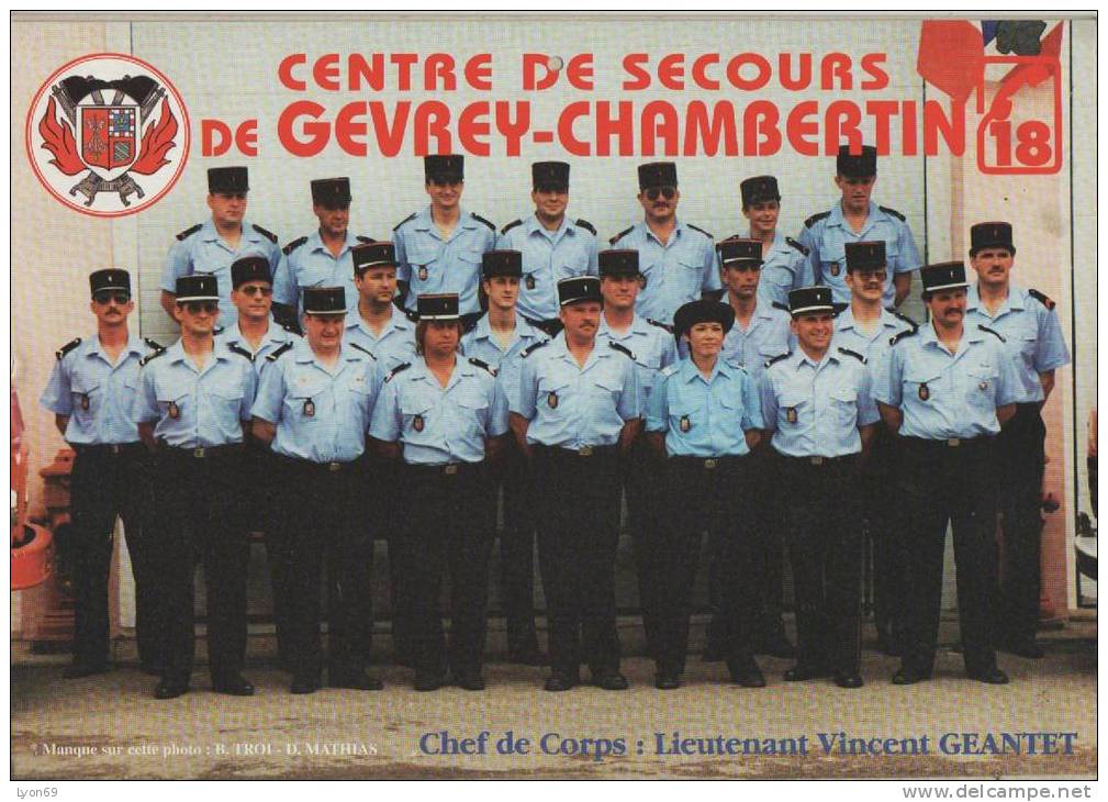 CALENDRIER DES POMPIERS DE  GEVREY CHAMBERTIN 1997 - Groot Formaat: 1991-00