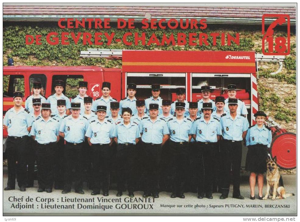 CALENDRIER DES POMPIERS DE  GEVREY CHAMBERTIN 1999 - Grand Format : 1991-00