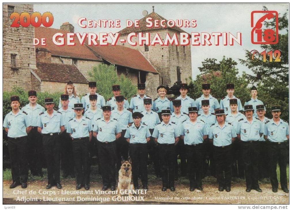 CALENDRIER DES POMPIERS DE  GEVREY CHAMBERTIN 2000 - Groot Formaat: 1991-00