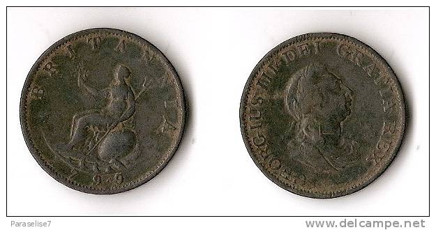 GRANDE - BRETAGNE 1/2 PENNY  1799   RARE ! QUALITE ! - Guinea