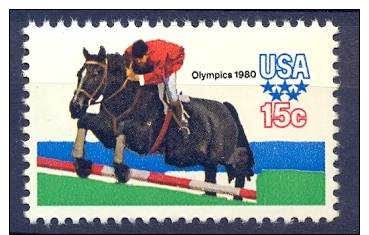 USA  1979  SCOTT 1792  Olympics 1984 Equestrian Jumping   Mnh** Sport - Neufs