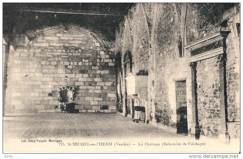 Saint Michel En L'herm Le Château La Salle Du Refectoire- Librairie Poupin  -  Neuve TTB - Saint Michel En L'Herm