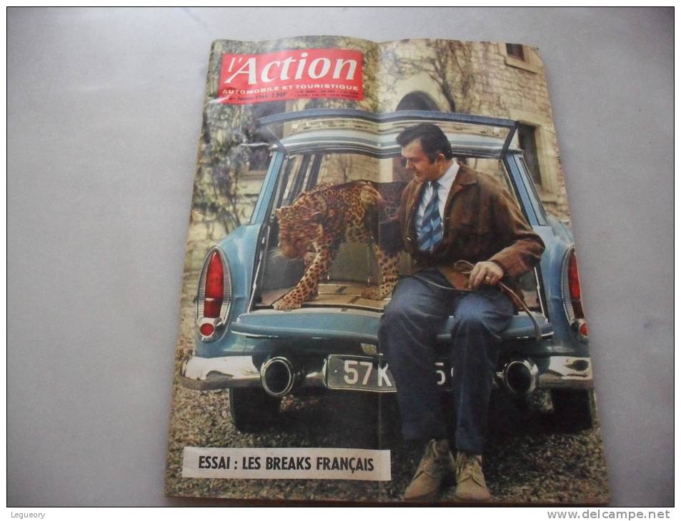 L´Action Automobile Et Touristique Janvier 1961  Jean Richard En Couverture Cirque - Auto