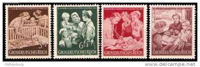 DR/ Österreich 1944, ANK 869- 872, Muttertag 10 Jahre Hilfswerk Mutter- Kind Postfrisch ** - Fête Des Mères