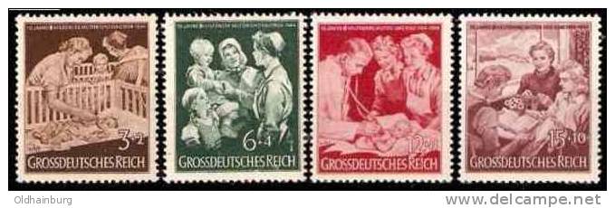 DR/ Österreich 1944, ANK 869- 872, Muttertag 10 Jahre Hilfswerk Mutter- Kind Postfrisch ** - Muttertag