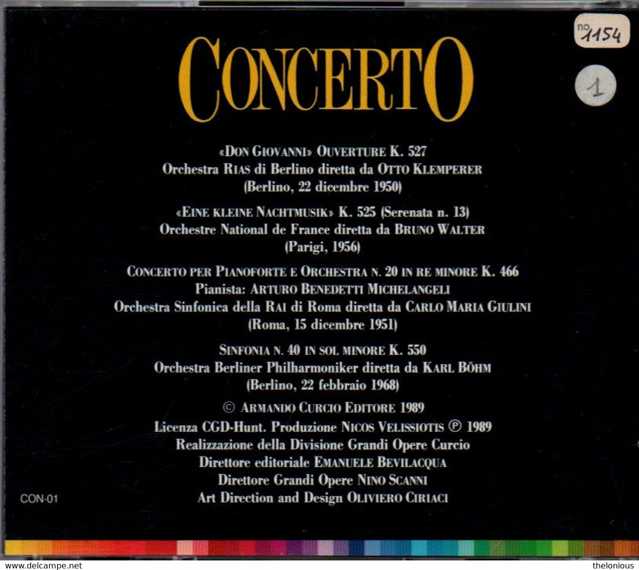 # CD: W.A. Mozart - Ouvertue K.527, Serenata K.525, Concerto K.466, Sinfonia K.550 - Klassik