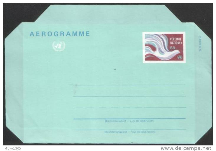 UN Wien - Aerogramme Ungebraucht / Mint (p859) - Storia Postale