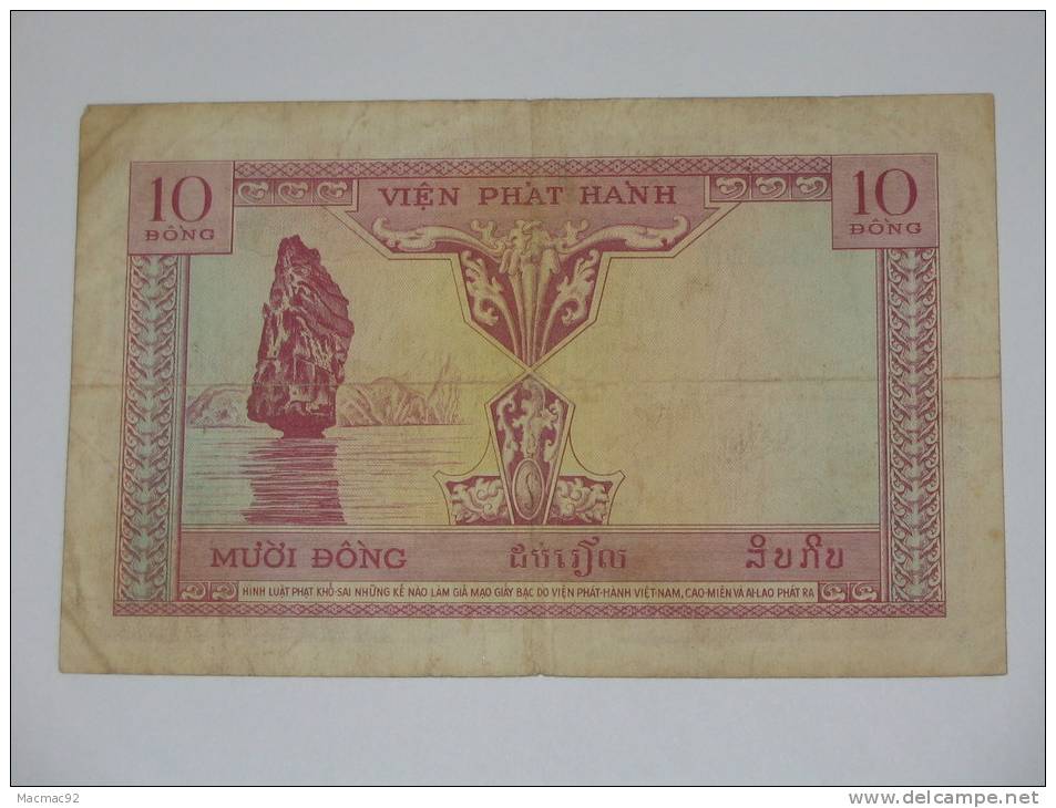 10 Piastres - 10 Dông - Institut D'emission Des états Du Cambodge Du Laos Et Du Vietnam (1953) - Vietnam