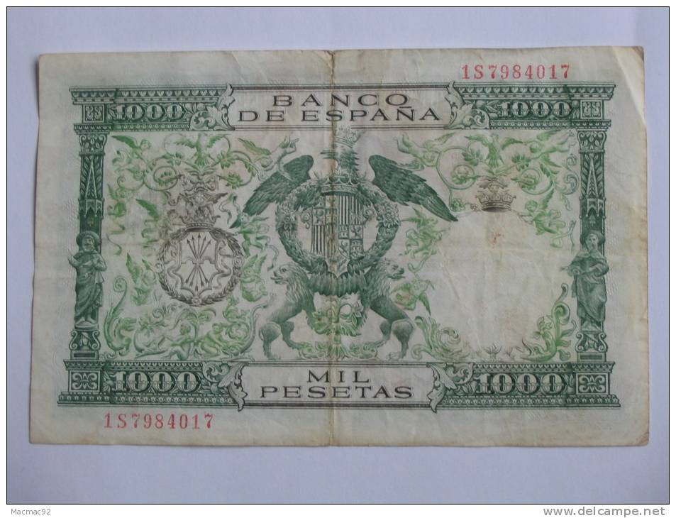 1000 Pesetas 29-11-1957 - El Banco De Espana. - 1000 Peseten