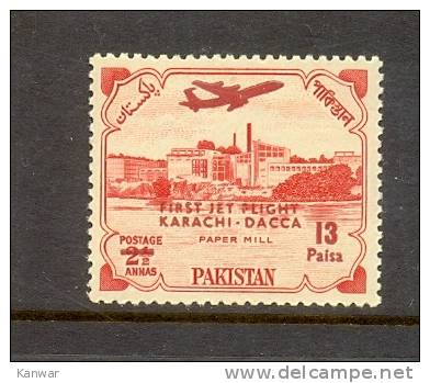 1961 PAKISTAN FIRST KARACHI DACCA JET FLIGHT AEROPLANE UMM. - Pakistan