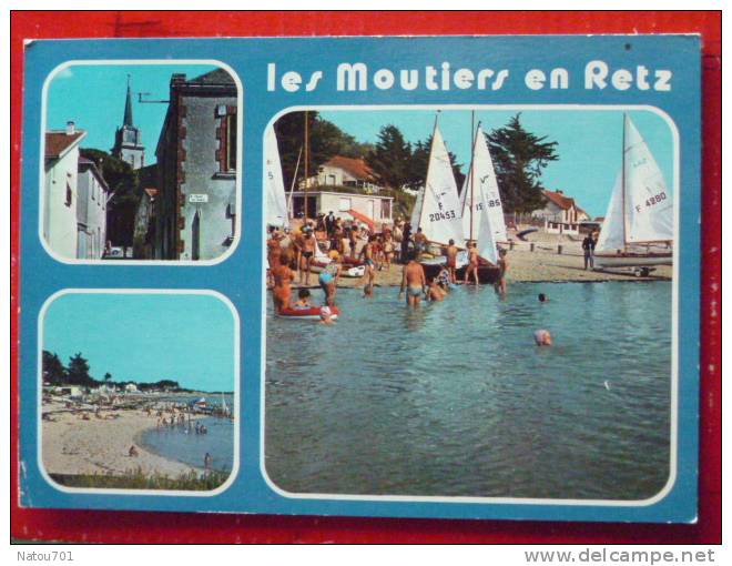 V7-44-loire Atlantique-les Moutiers En Retz---les Plages-eglise-multivues-- - Les Moutiers-en-Retz