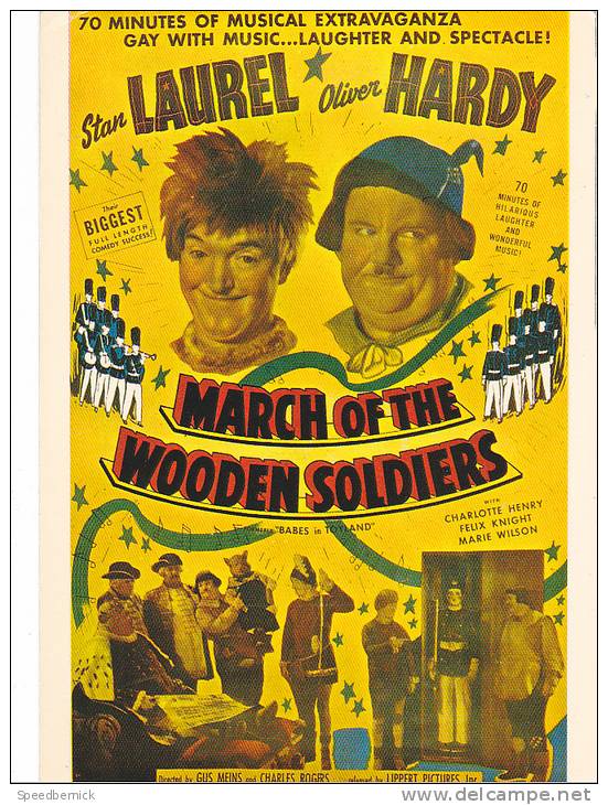 19571 March Of The Wooden Soldiers Laurel Et Hardy. E8 éd Nugeron  France - Affiches Sur Carte