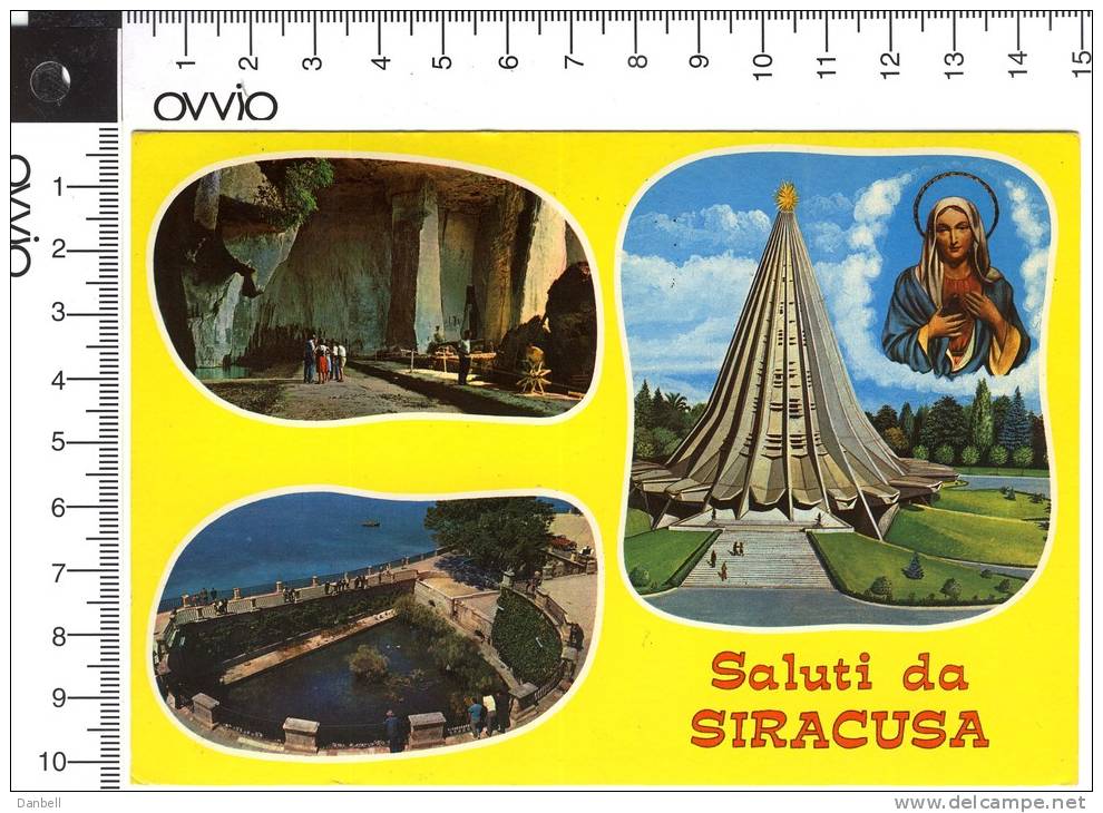 45) SIRACUSA - Santuario Madonna Delle Lacrime 1978  Viaggiata - Luoghi Santi