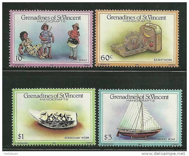 St. Vincent Grenadines    Handicafts     Set    SC# 519-22 MNH** - St.Vincent (1979-...)