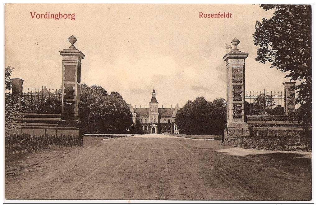 DANEMARK / DENMARK - VORDINGBORG - Rosenfeldt ++ 1908 +++ VERSO / BACK ++++ W. & M. Eneret, #359 +++ - Danemark