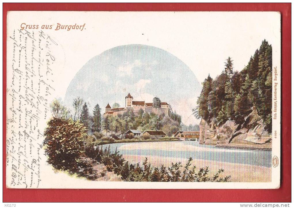 N482 Gruss Aus Burgdorf Berthoud. Litho. Pionner, Gelaufen In 1901.Feldpost - Berthoud