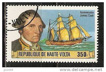 Haute Volta 1978  Captain James Cook  350f (o) - Alto Volta (1958-1984)