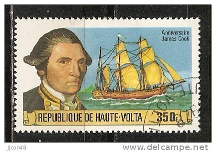 Haute Volta 1978  Captain James Cook  350f (o) - Upper Volta (1958-1984)