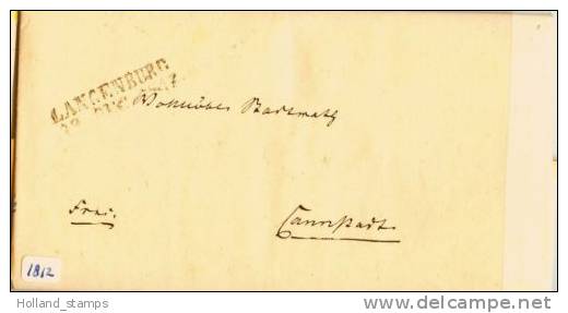 HANDGESCHREVEN BRIEF Uit 1847 Van LANGENBURG Naar CANNSTATT DUITSLAND  (1812) - Prephilately