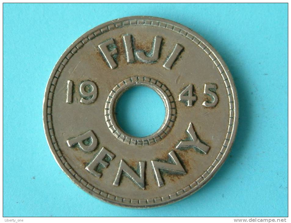 PENNY 1945 - KM 7 ( For Grade, Please See Photo ) !! - Figi