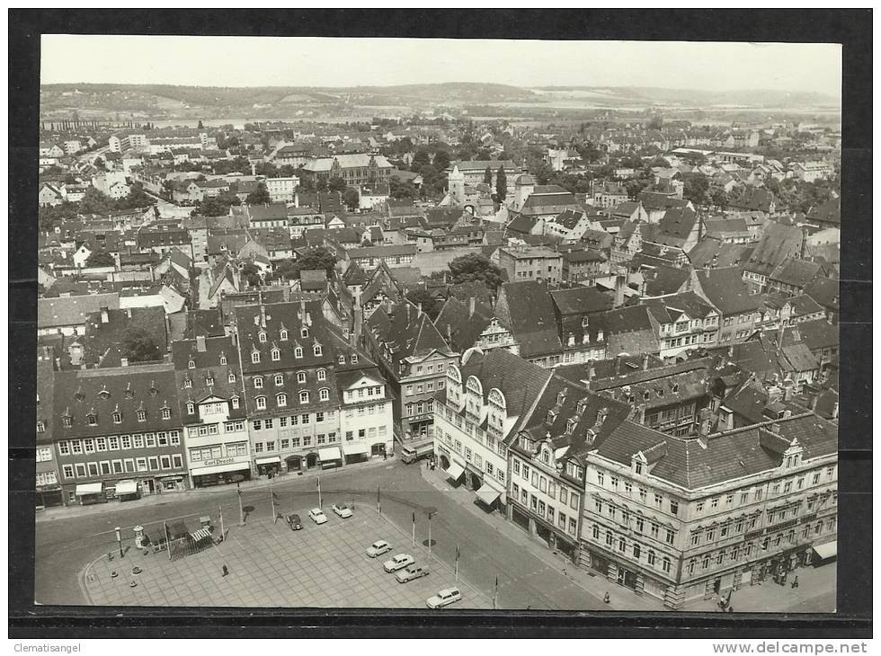 TOP!! NAUMBURG * BLICK VON DER WENZELSKIRCHE AUF DEN WILHELM-PIECK-PLATZ * 1974 **!! - Naumburg (Saale)