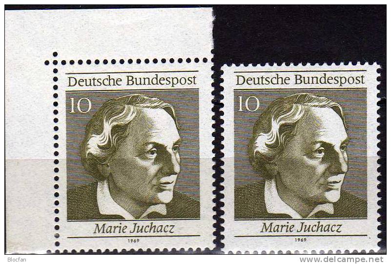 Wahl-Recht Für Mütter In Deutschland BRD 596 Plus ER Aus Block 5 ** 1€ Wahlrecht Marie Juchacz From Sheet Set Of Germany - Muttertag