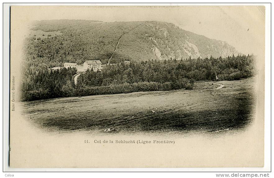 Col De La Schlucht Ligne Frontière Carte Précurseur - Autres & Non Classés