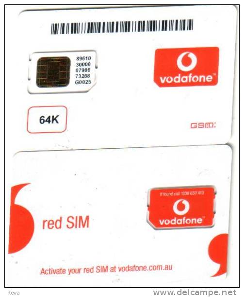 AUSTRALIA VODAFONE GSM MOBILE TELEPHONE  BUTTERFLY WOMAN CHIP TYPE 2 No.64 LIGHT  BARCODE READ DESCRIPTION !! - Australien